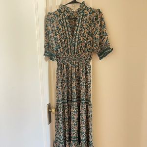 Floral print maxi dress